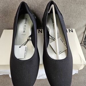 Anne Klein Black Flats Classic Slip-On Loafers